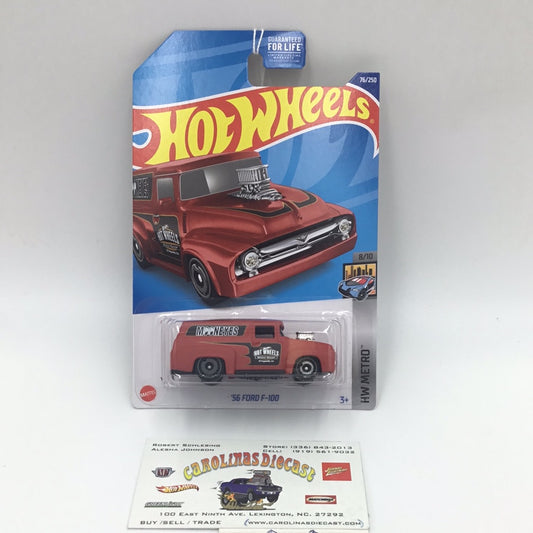 2022 hot wheels #76 56 Ford F-100 mooneyes 34C