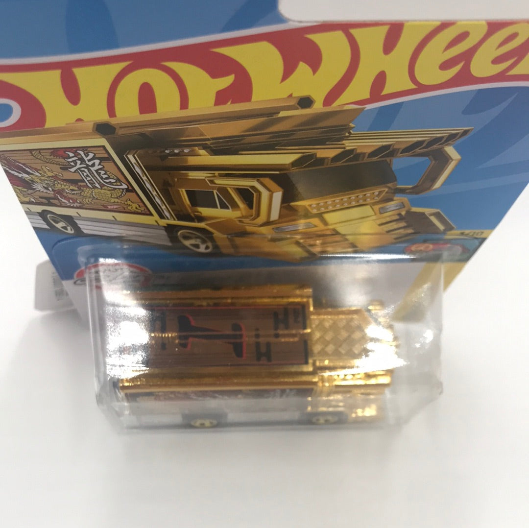 2022 hot wheels K case #87 Raijin Express gold (88G)