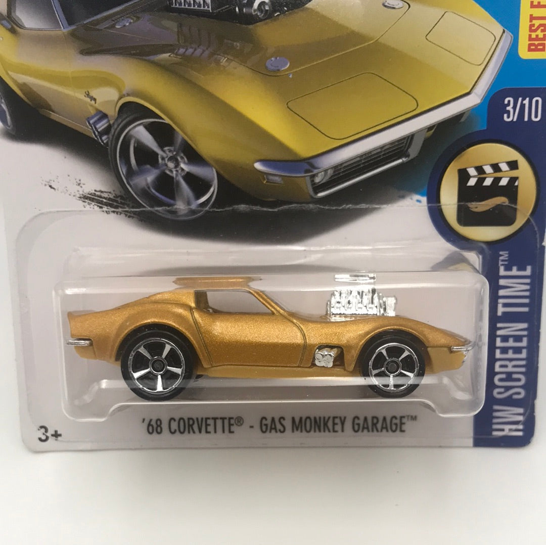 2017 hot wheels #99 68 Corvette Gas Monkey Garage CC1