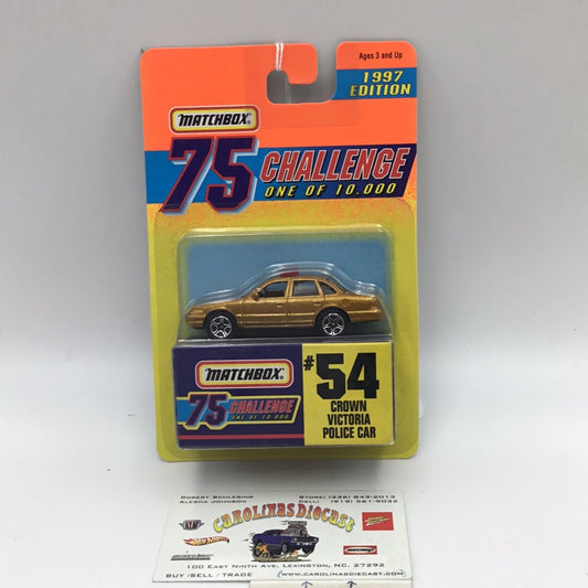 Matchbox 75 Challenge #54 Crown Victoria Police Car 5G8