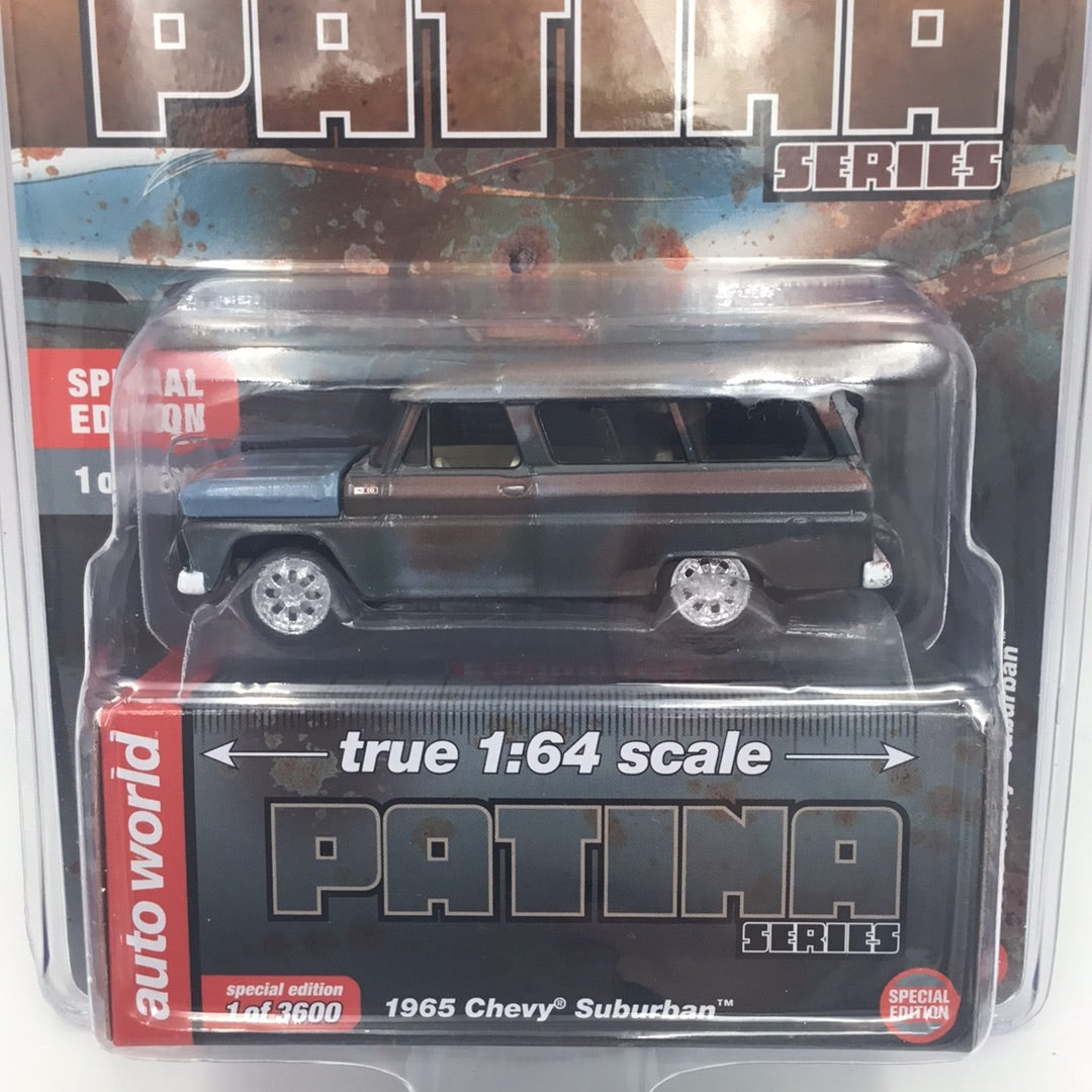 Auto world MiJo exclusive 1965 Chevy Suburban Patina Series only 3600 made