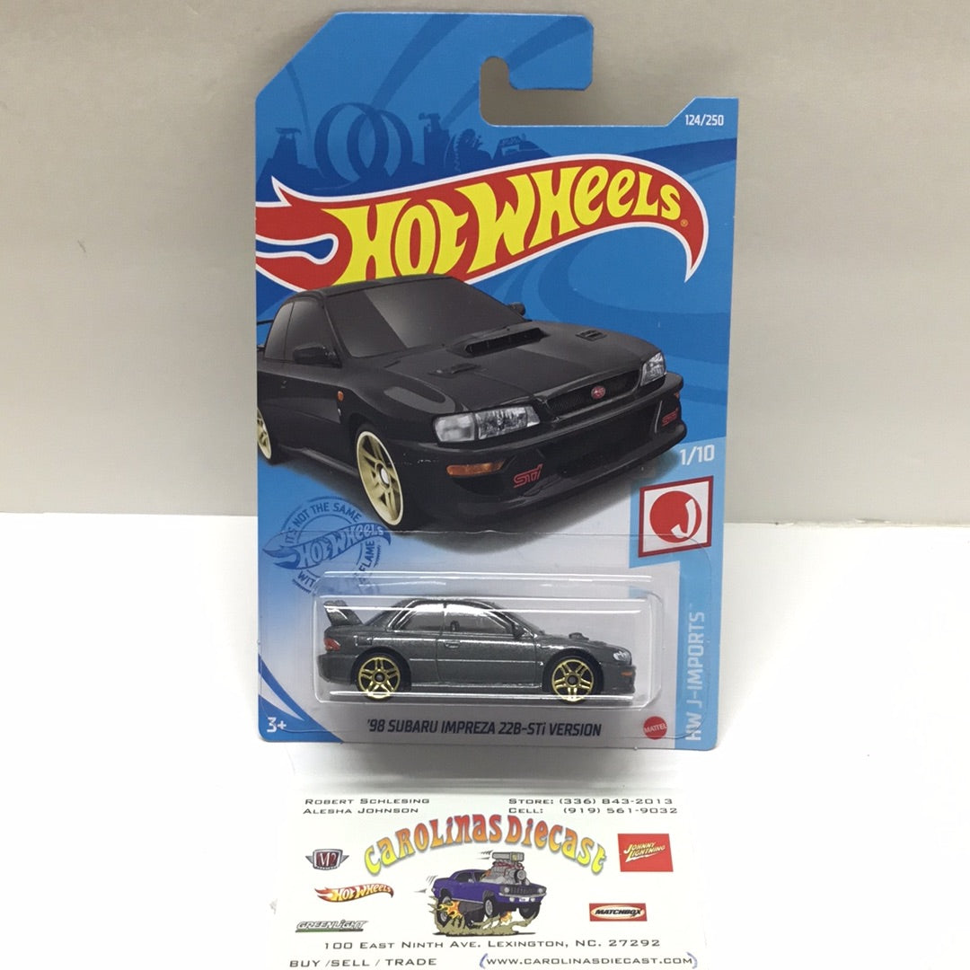 2021 hot wheels #124 98 Subaru Impreza 22B-STi version grey 89C