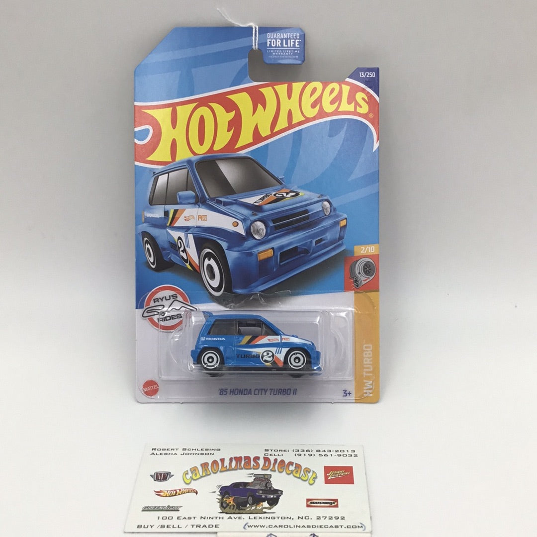 2022 hot wheels #13 85 Honda City Turbo blue II2