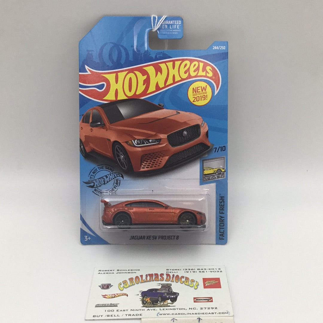 2019 hot wheels #244 Jaguar XE SV Project 8 65D