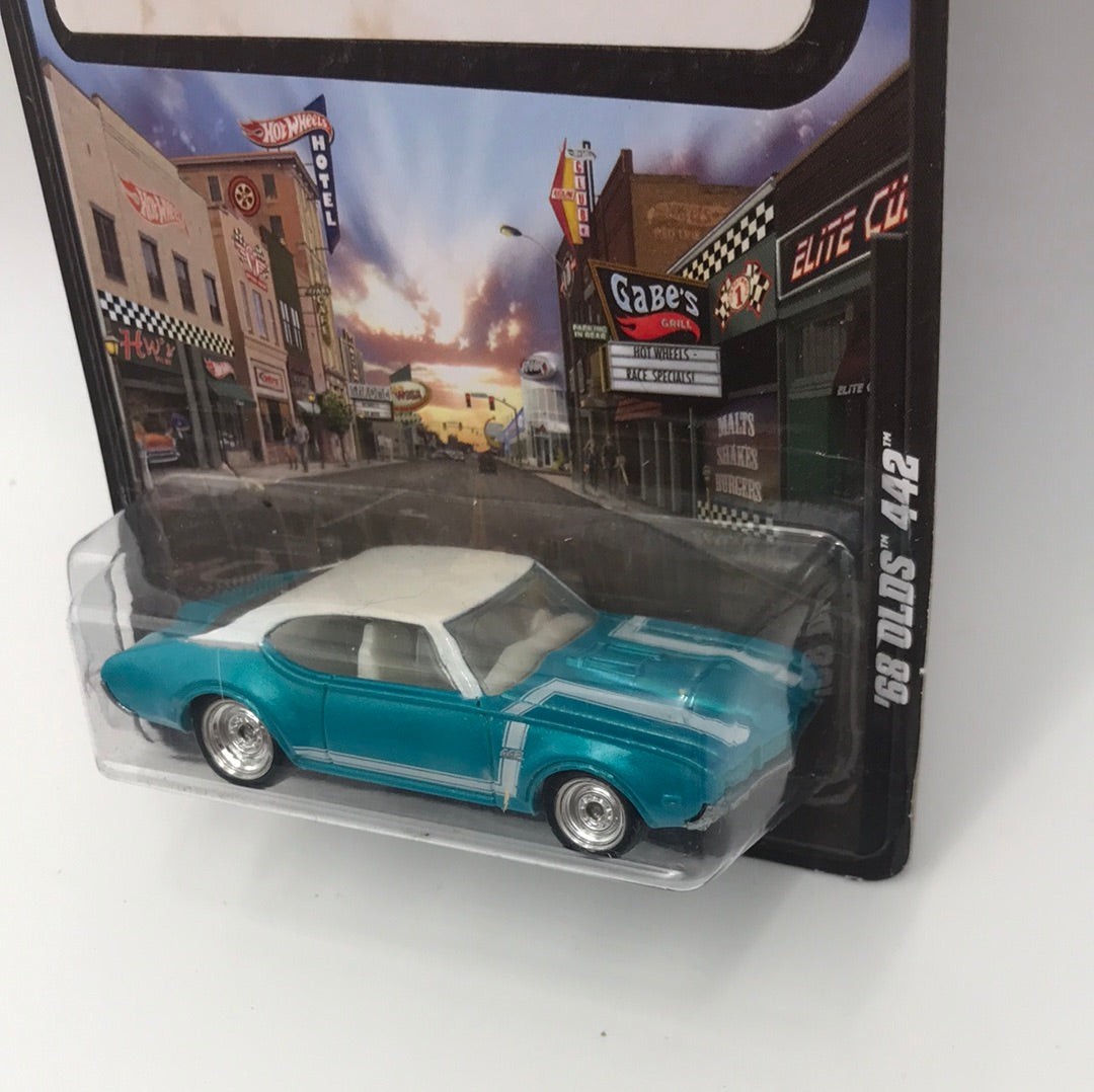 Hot wheels Boulevard 68 Olds 442 real riders 245N