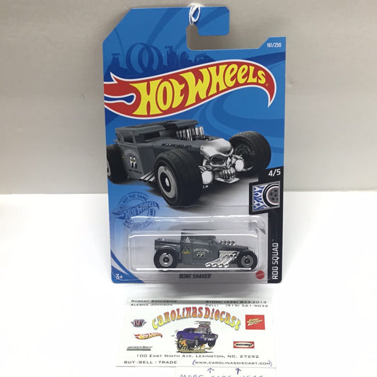 2021 hot wheels P case #161 Bone shaker silver mooneyes 56D