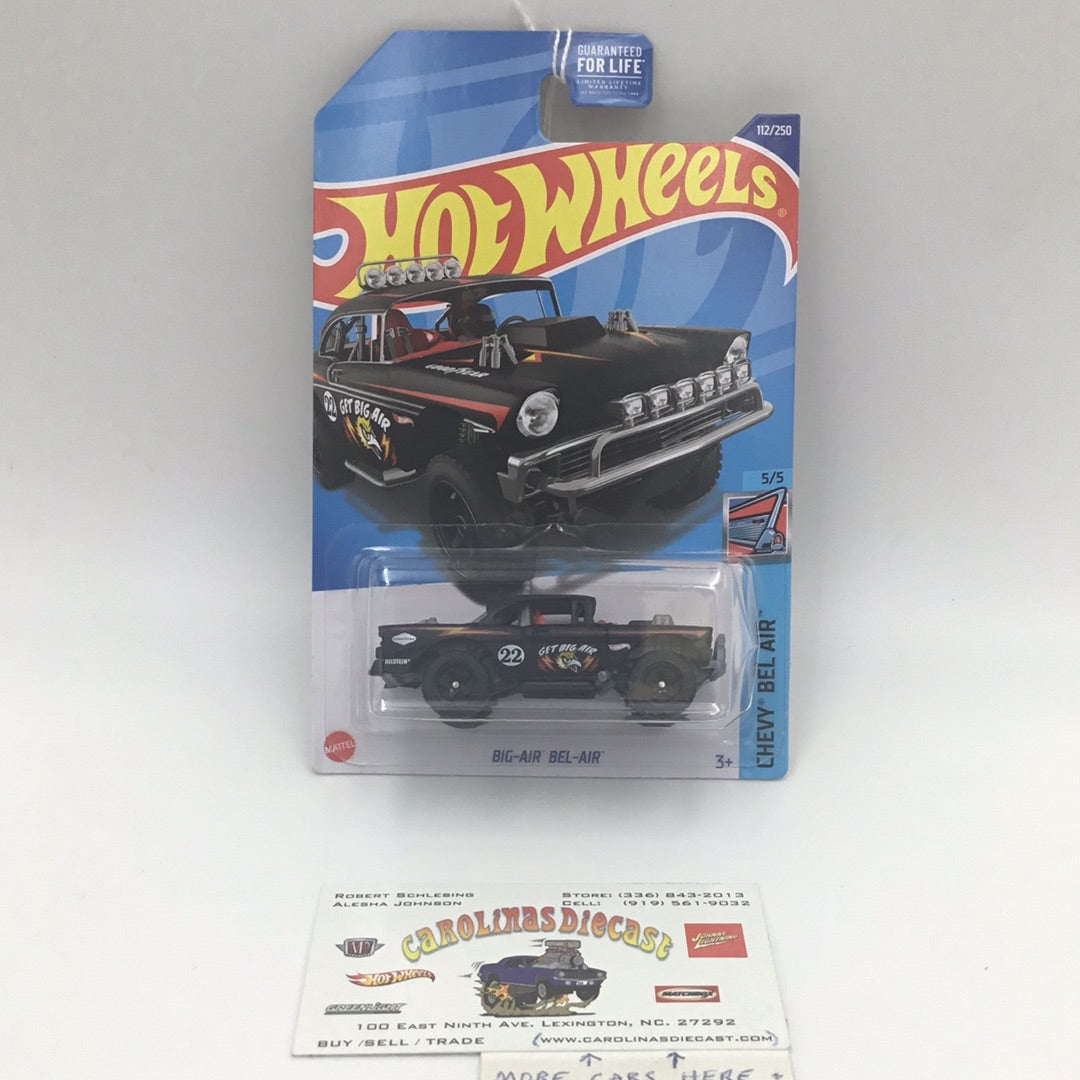 2022 hot wheels #112 Big air Bel-air black 9D