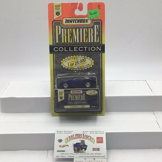 Matchbox Premiere series 2 Camaro Z-28 purple 162C