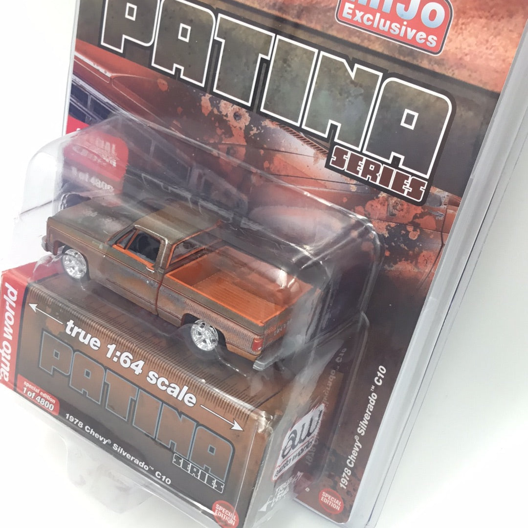 Auto world MiJo exclusive 1978 Chevy Silverado Patina Series only 4800 made