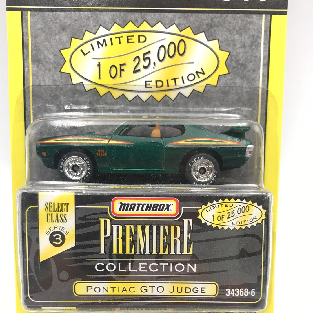 Matchbox Premiere series 3 Pontiac GTO Judge green 5B5