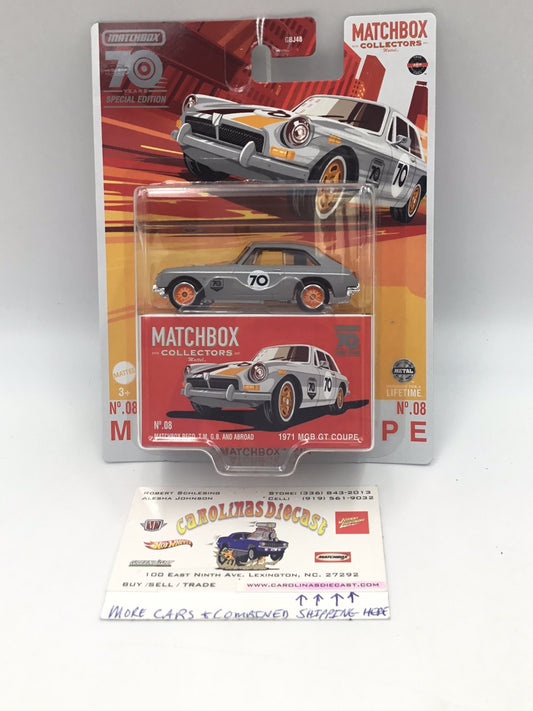 2023 matchbox Collectors 70 years  #8 MGB GT Coupe