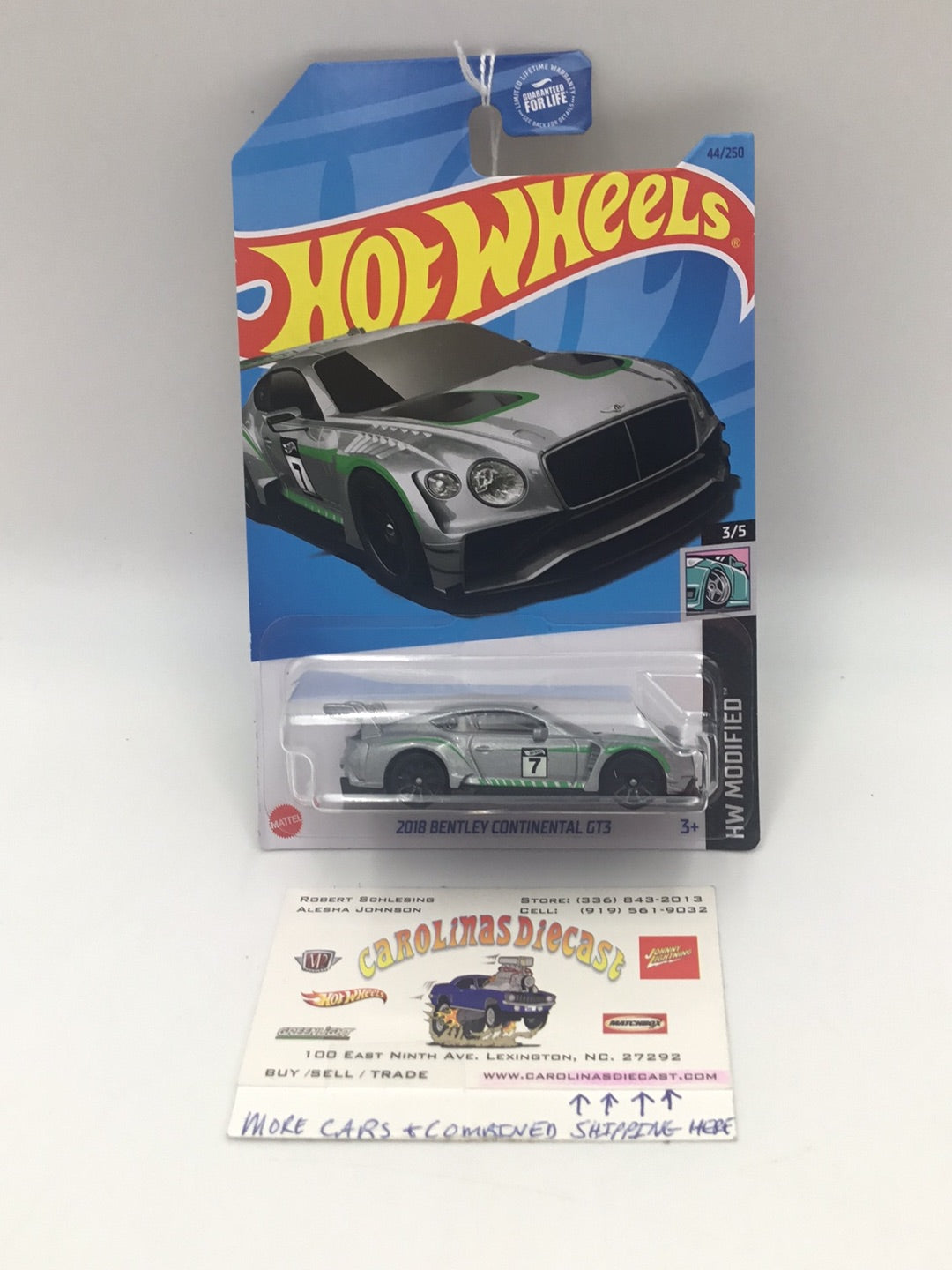 2023 hot wheels F case #44 2018 Bentley Continental GT3 78F