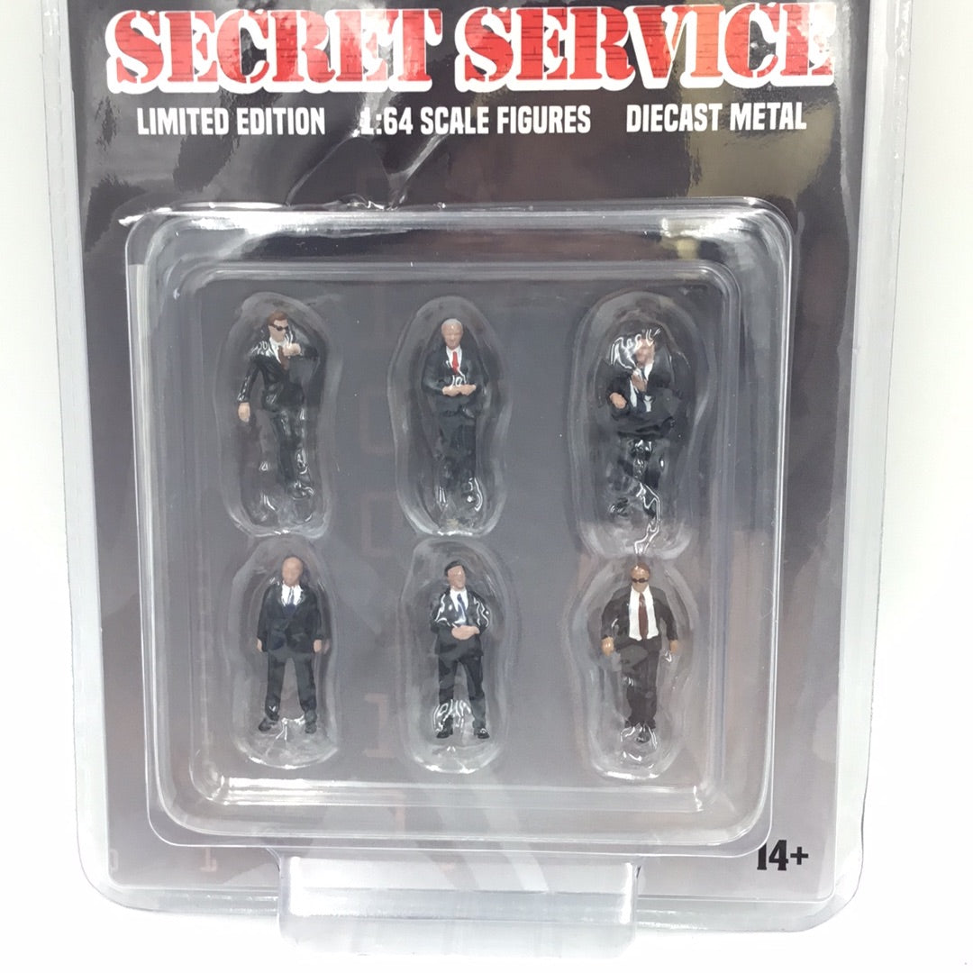 American Diorama MiJo exclusive 1:64 scale figures Secret Service diecast metal