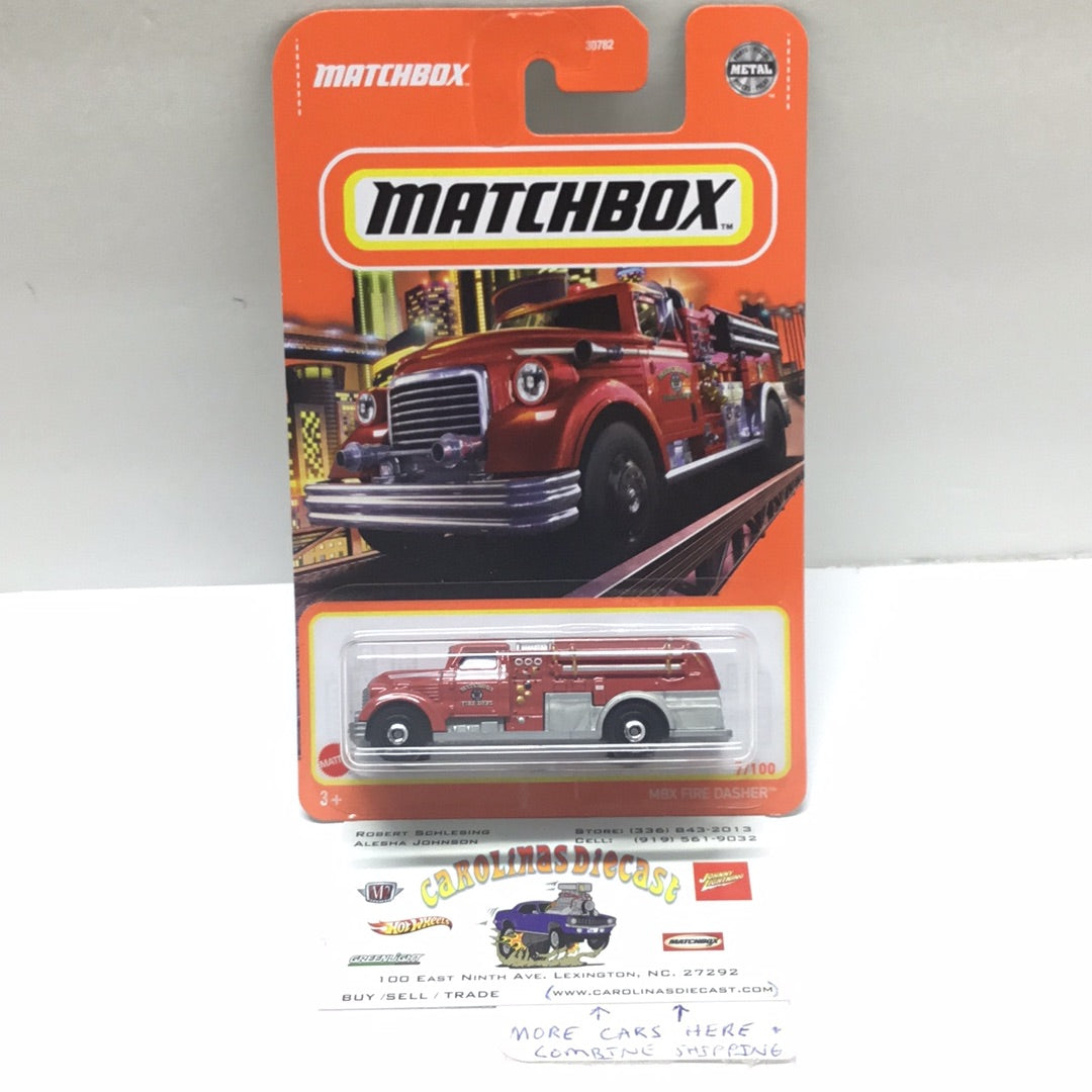 2021 matchbox W case #7 MBX Fire Dasher 59A