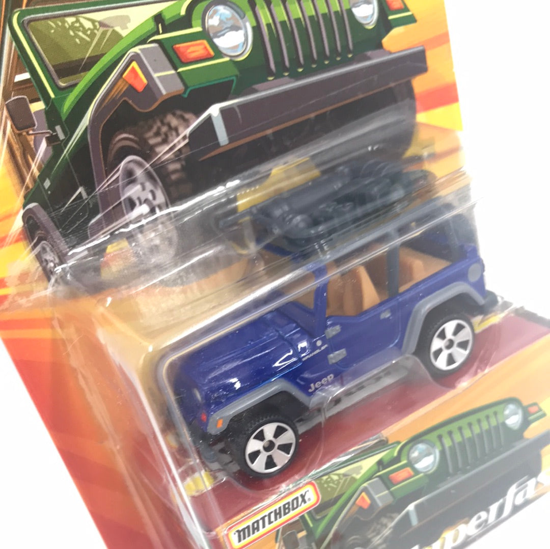 Matchbox Superfast #29 Jeep Wrangler blue limited to 8,000 (S2)