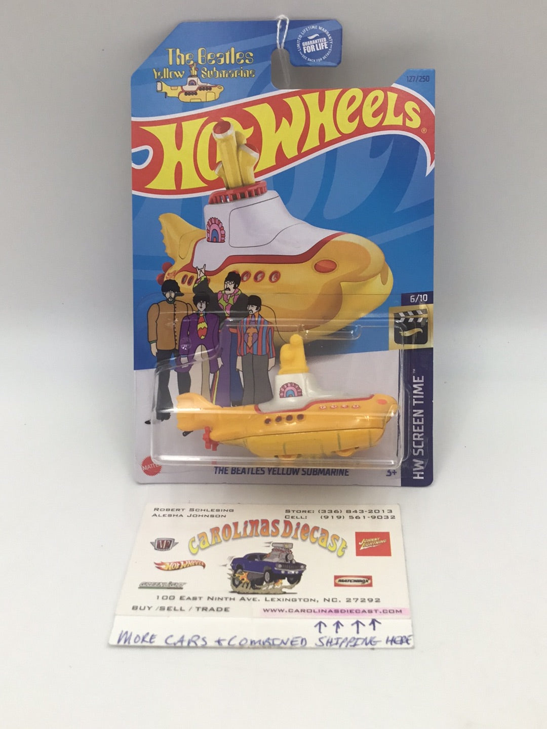 2023 hot wheels F case #127 The Beatles Yellow Submarine 121B