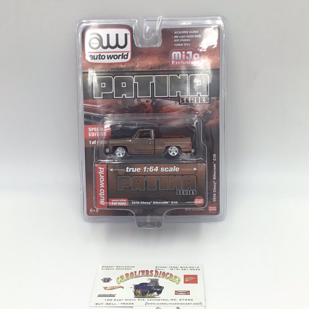 Auto world MiJo exclusive 1978 Chevy Silverado Patina Series only 4800 made