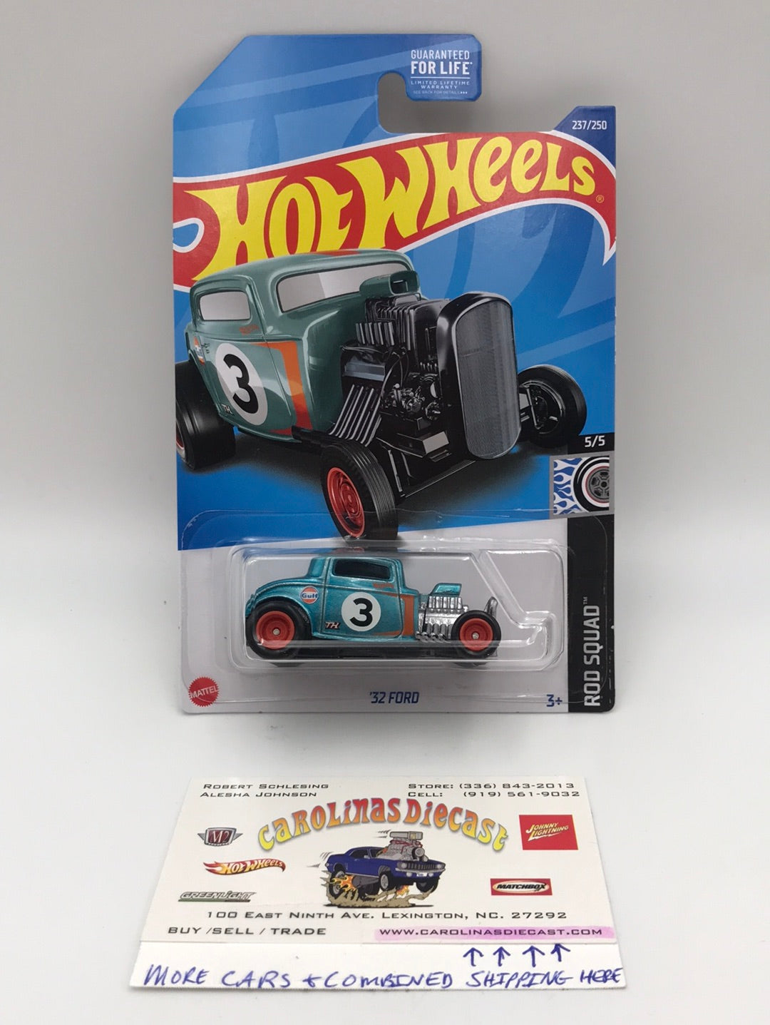 Hot shops Wheels 2022 Super Treasure Hunt '32 Ford Short Card