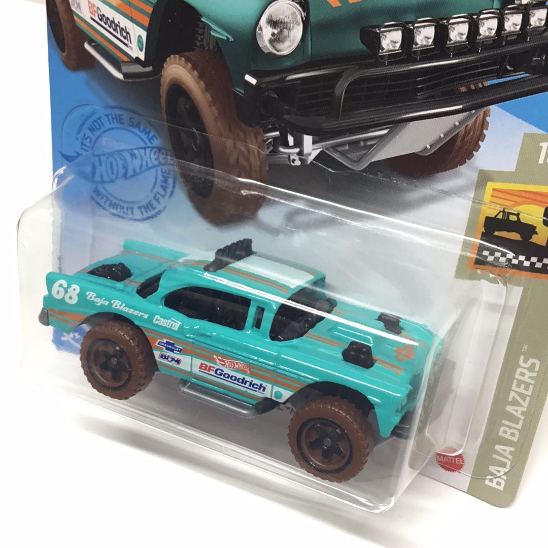 2021 hot wheels P case #130 Big Air Bel Air teal 4G