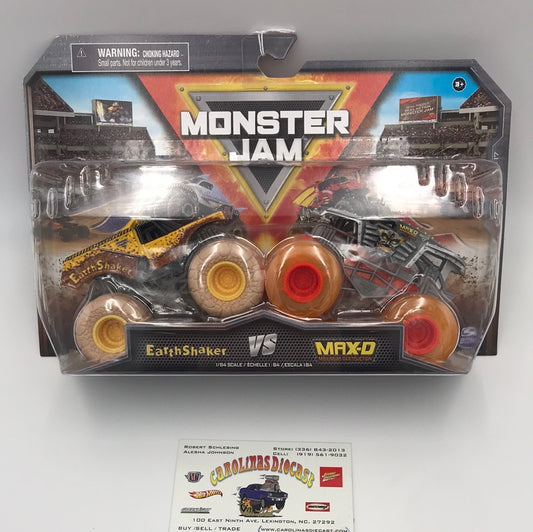 monster jam series 17 2 pack Earthshaker Vs. Max-D 130I