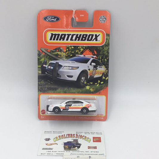 2022 matchbox #42 Ford Police Interceptor 29F