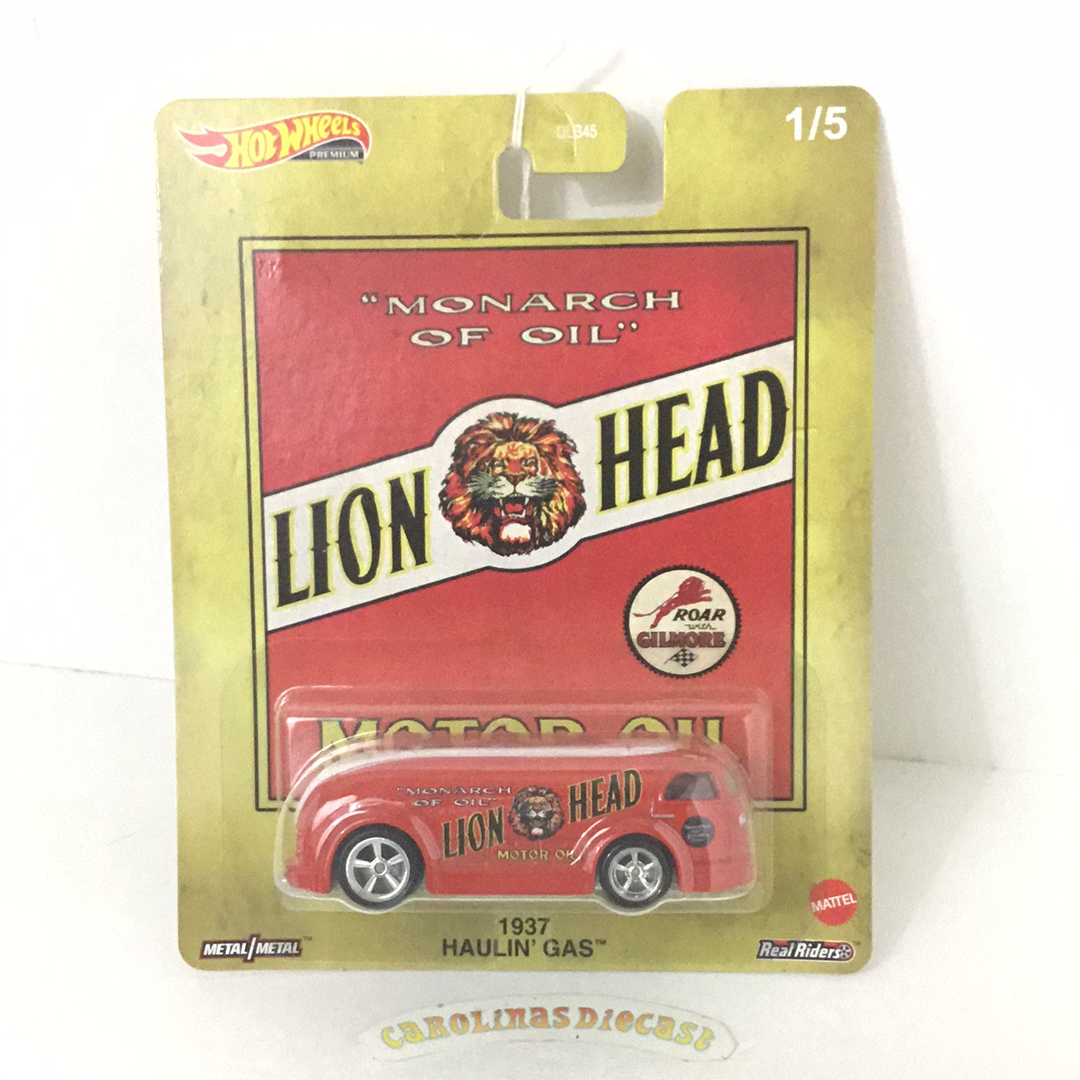 HOT WHEELS POP CULTURE FUEL Lion Head 1937 Haulin  Gas W/REAL RIDERS 264A