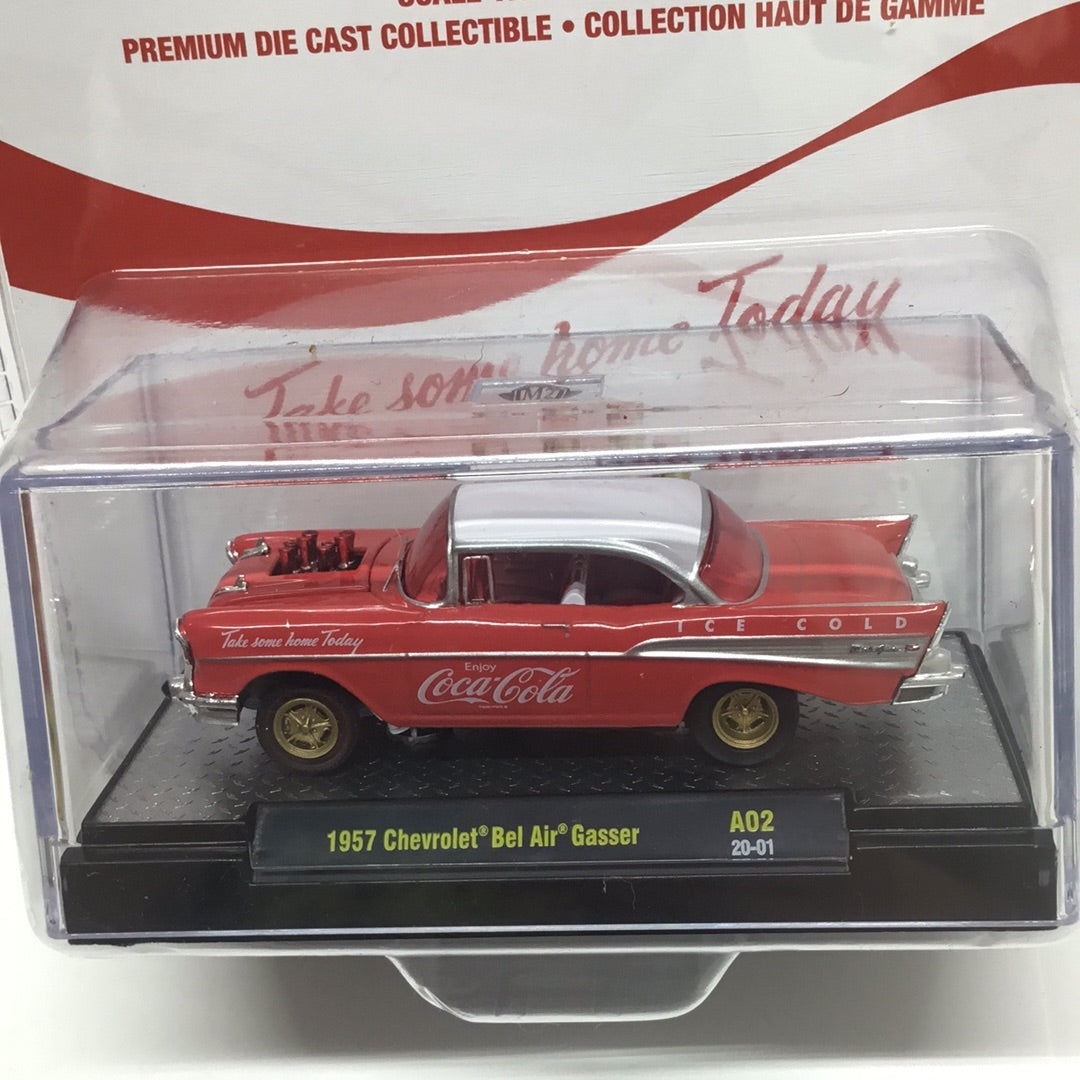 M2 Machines Coca Cola 1957 Chevrolet Bel Air Gasser A02