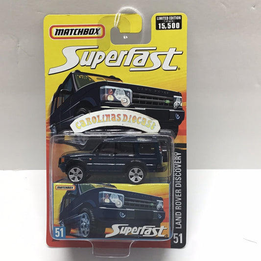 Matchbox Superfast #51 land rover discovery blue limited to 15,500 Vhtf (R1)