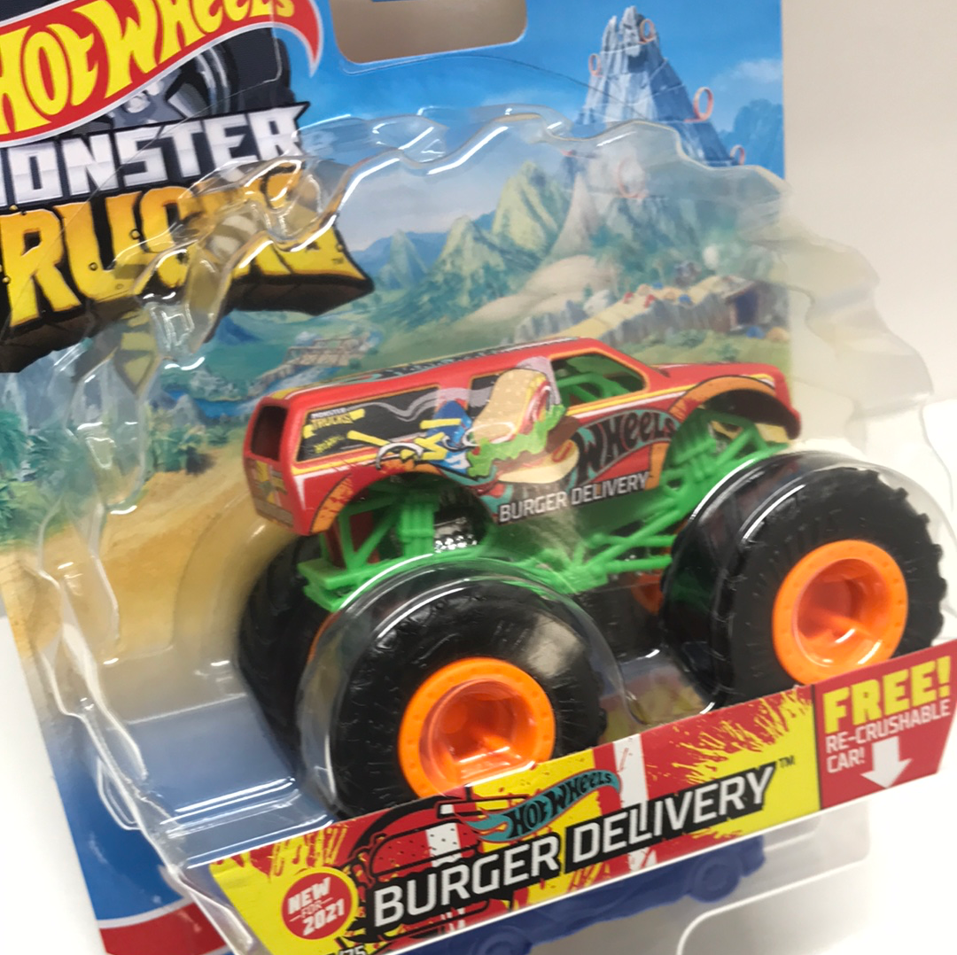 2021 Hot wheels monster Trucks Burger delivery 27/75