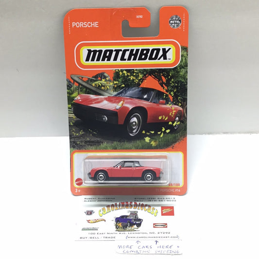 2021 matchbox W case #45 71 Porsche 914 red 99E