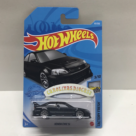2021 hot wheels H case #63 Honda Civic Si black DD3