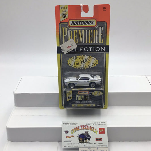 Matchbox Premiere series 6 Pontiac GTO Judge white 5B1