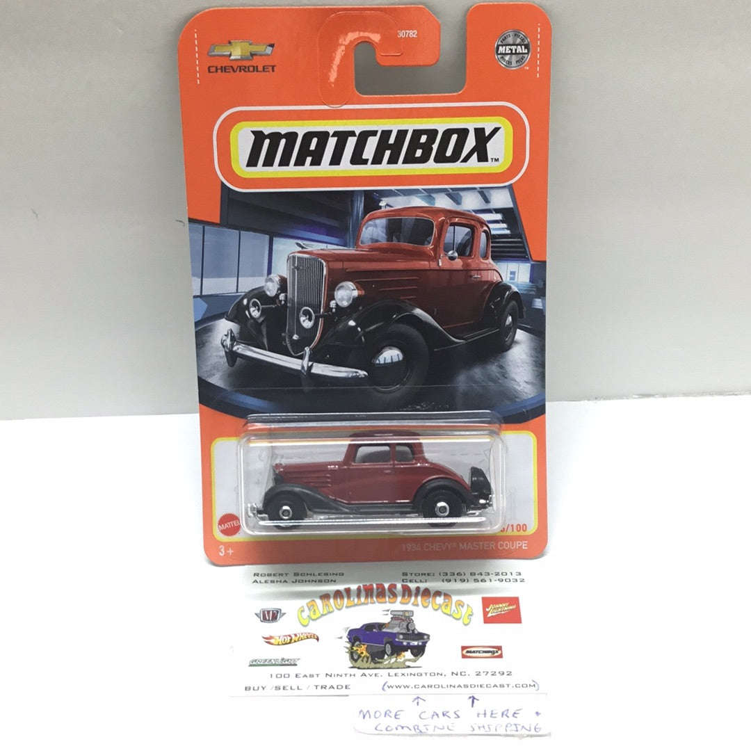 2021 matchbox W case #6 1934 Chevy Master Coupe 12G