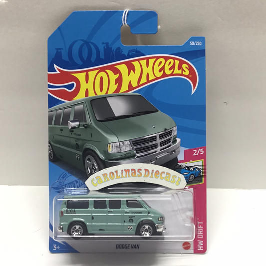 2021 hot wheels  #50 Dodge Van mooneyes 43D