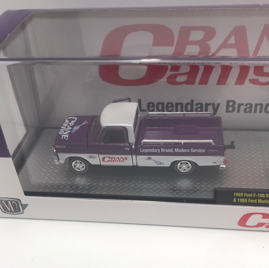 M2 Machines auto haulers 1969 Ford F-100 Ranger Truck & 1966 Ford Mustang Gasser R58