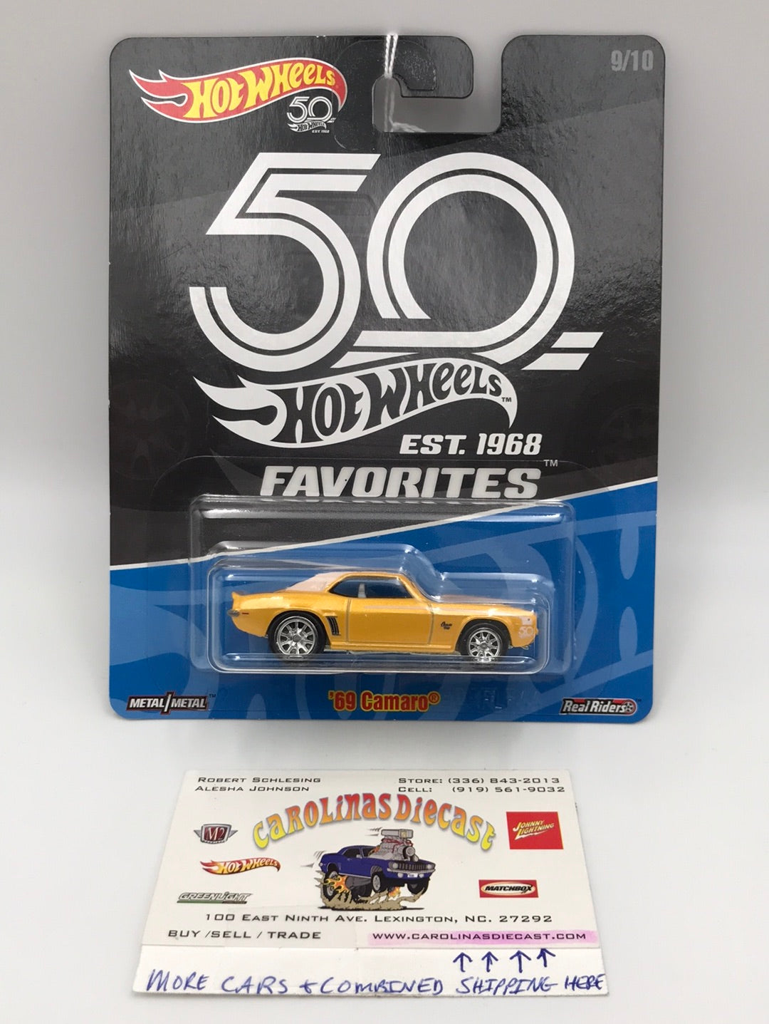2018 hot wheels 50th favorites 69 Camaro 9/10 D2