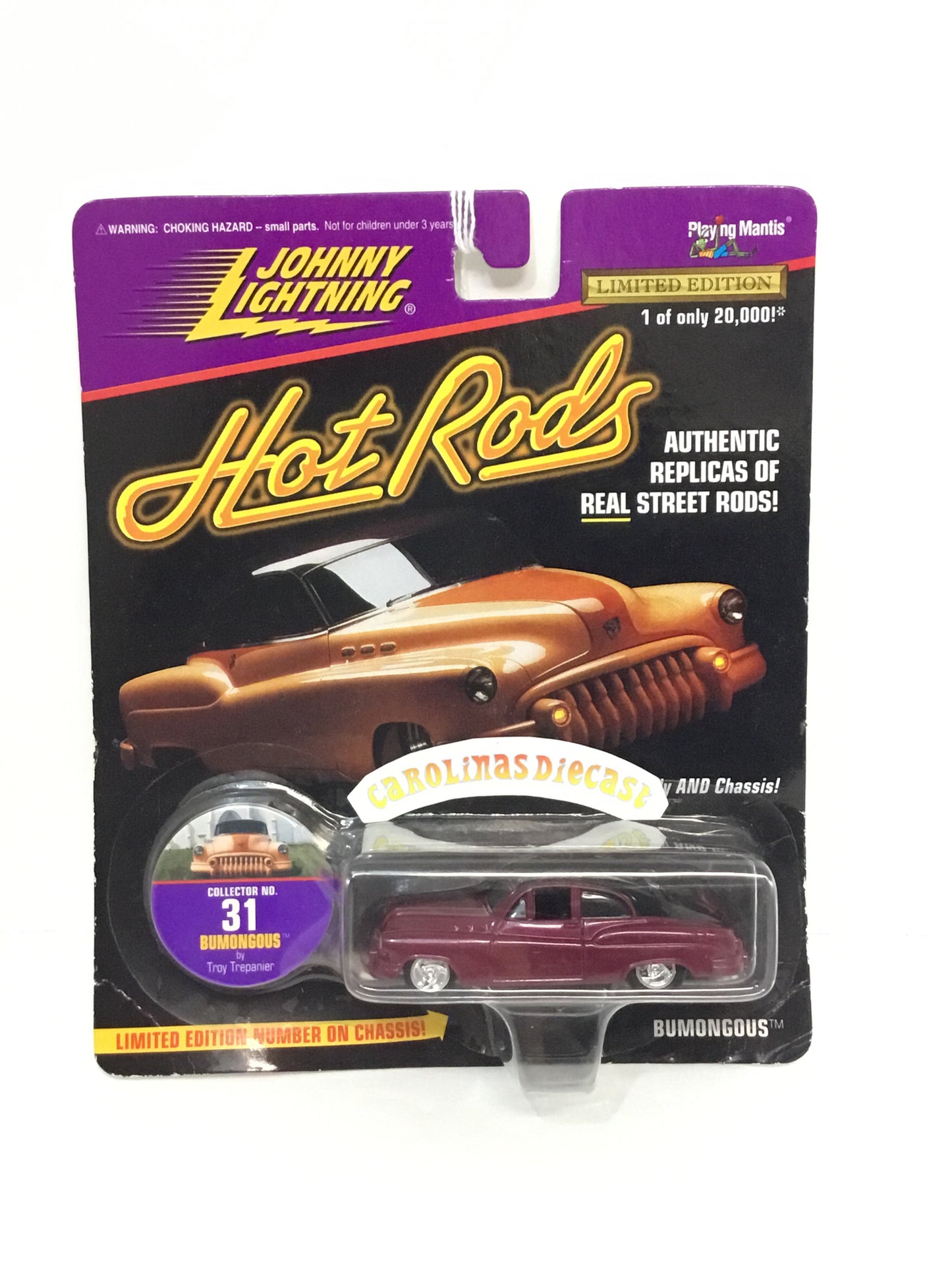 Johnny lightning Hot rods Bumongous (purple)  206B