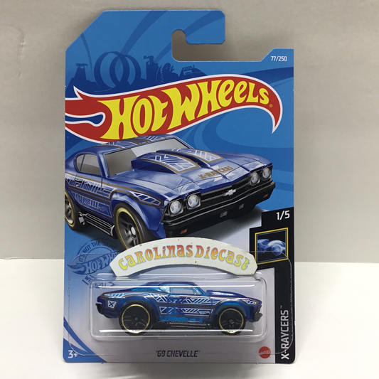 2021 hot wheels  #77 69 Chevelle blue 4i