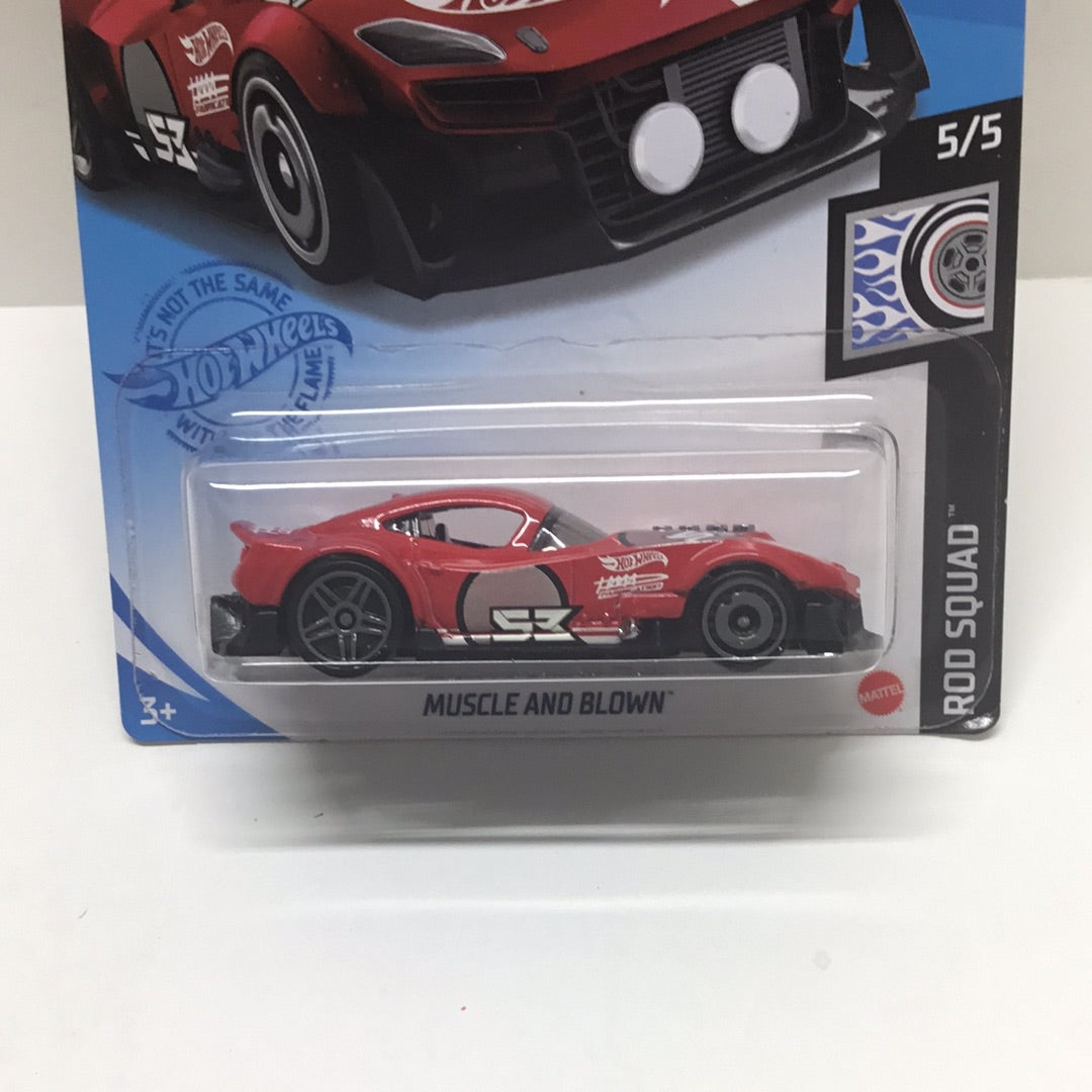 2021 hot wheels Q case #184 Muscle and Blown Red WW7