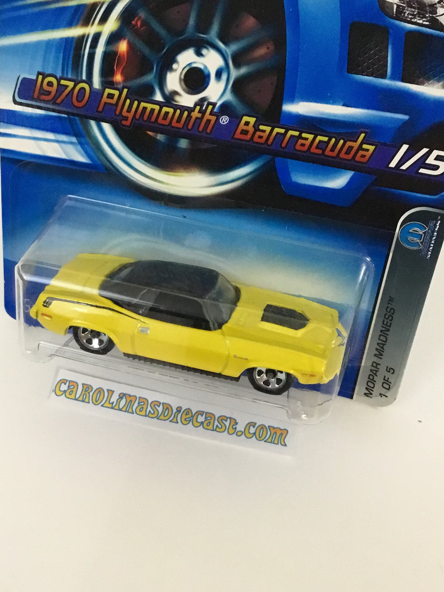 2006 Hot Wheels #61 70 Plymouth Barracuda yellow (FFF5)