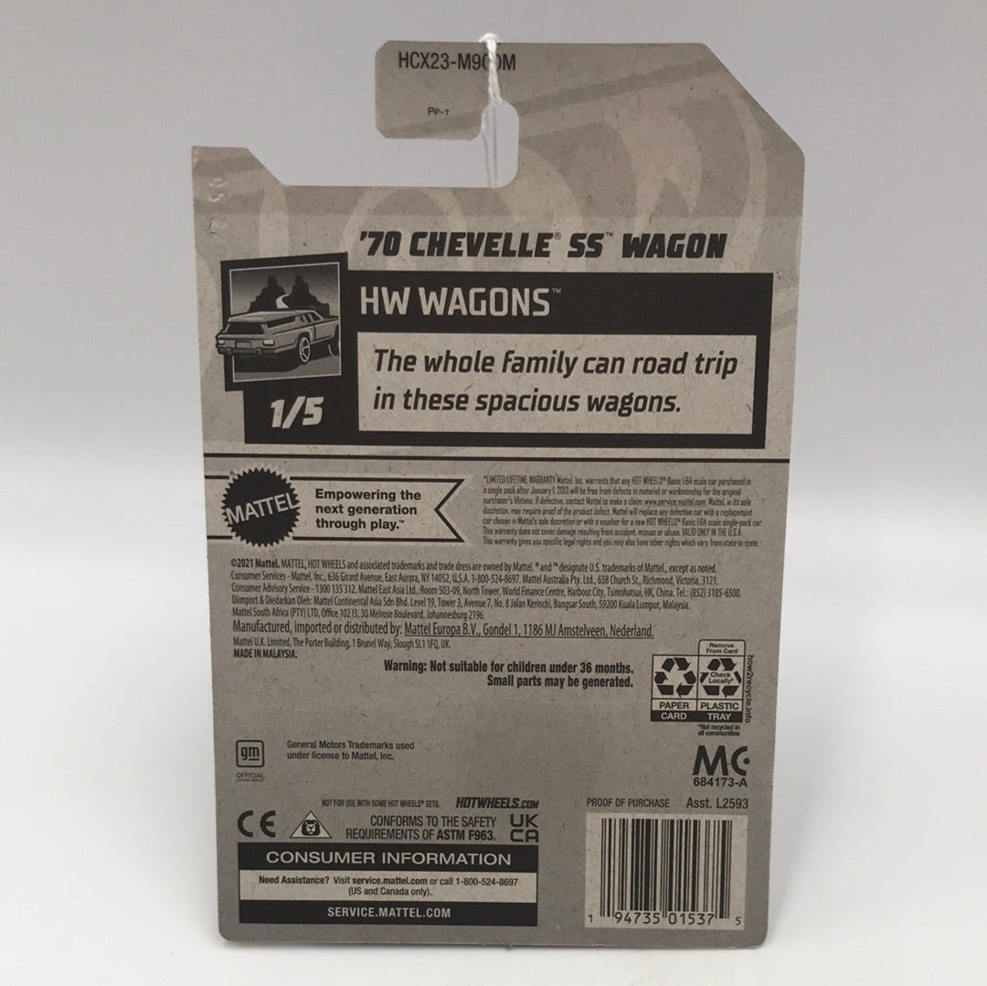 2022 hot wheels L M  case #111 70 Chevelle SS Wagon 7B