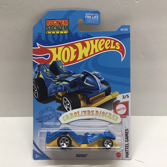 2021 hot wheels G case #46 Zombot blue US Card MM1