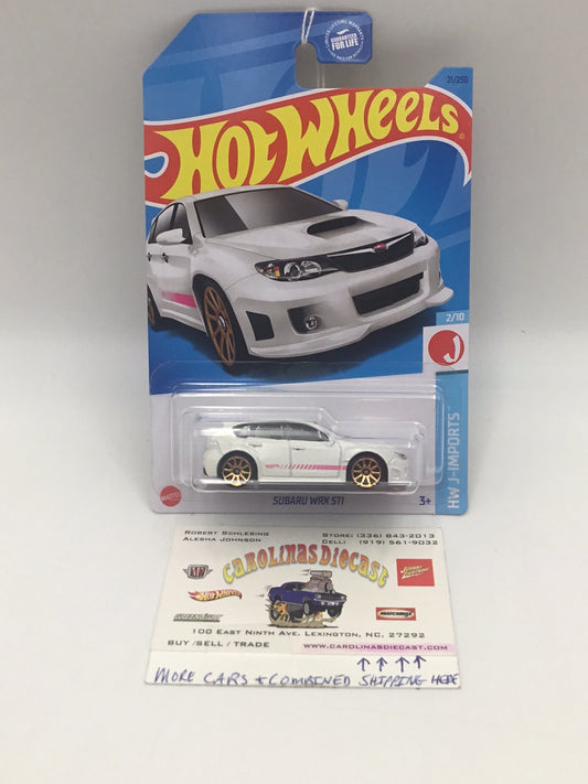 2023 hot wheels F case #21 Subaru WRX STI white 89G