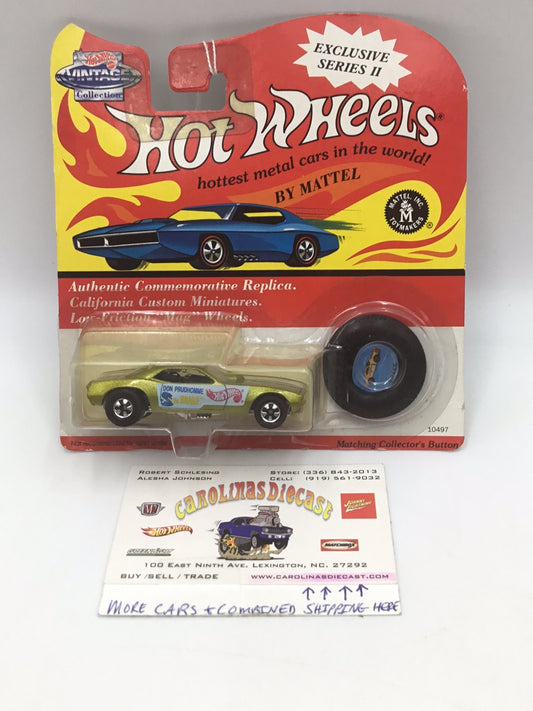 Hot wheels Vintage Collection series II Don Prudhomme snake gold