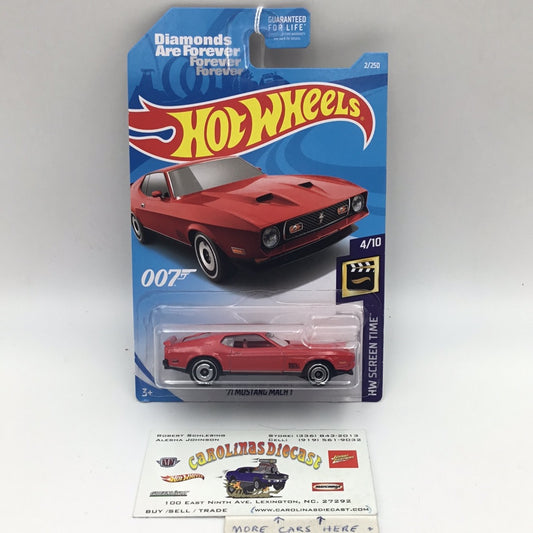 2019 hot wheels #2  ‘71 Mustang Mach 1 007 2/250 23B