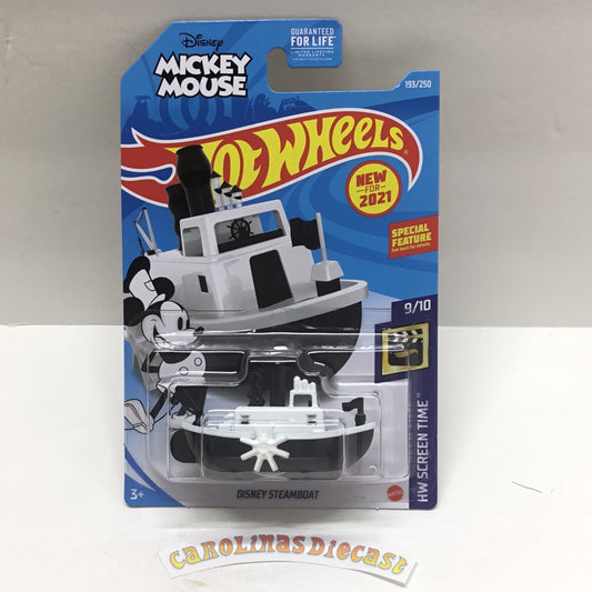 2021 hot wheels #193 Disney Steamboat Mickey Mouse 122E