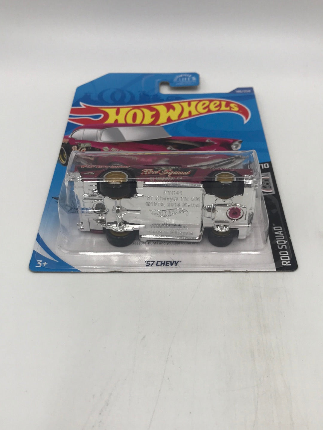 2020 hot wheels super treasure hunt 57 Chevy W/Protector