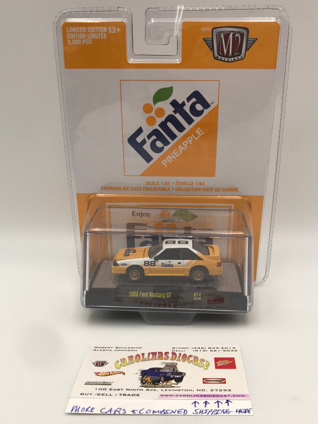 M2 Machines Fanta 1988 Ford Mustang GT A14