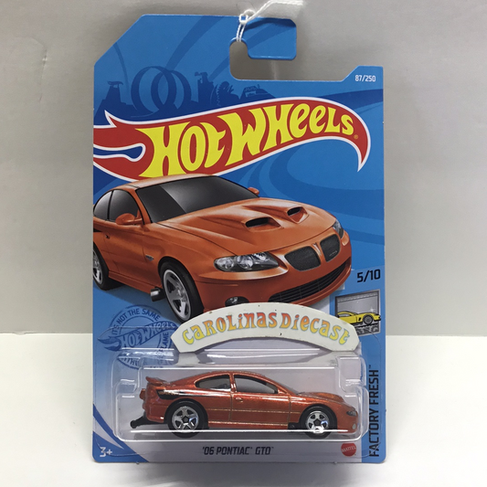 2021 hot wheels #87 06 Pontiac GTO 37F
