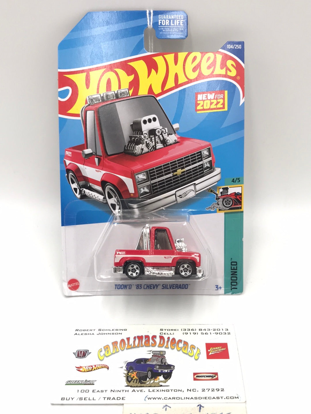 2022 hot wheels L M  case #104 Toond 83 Chevy Silverado 12D